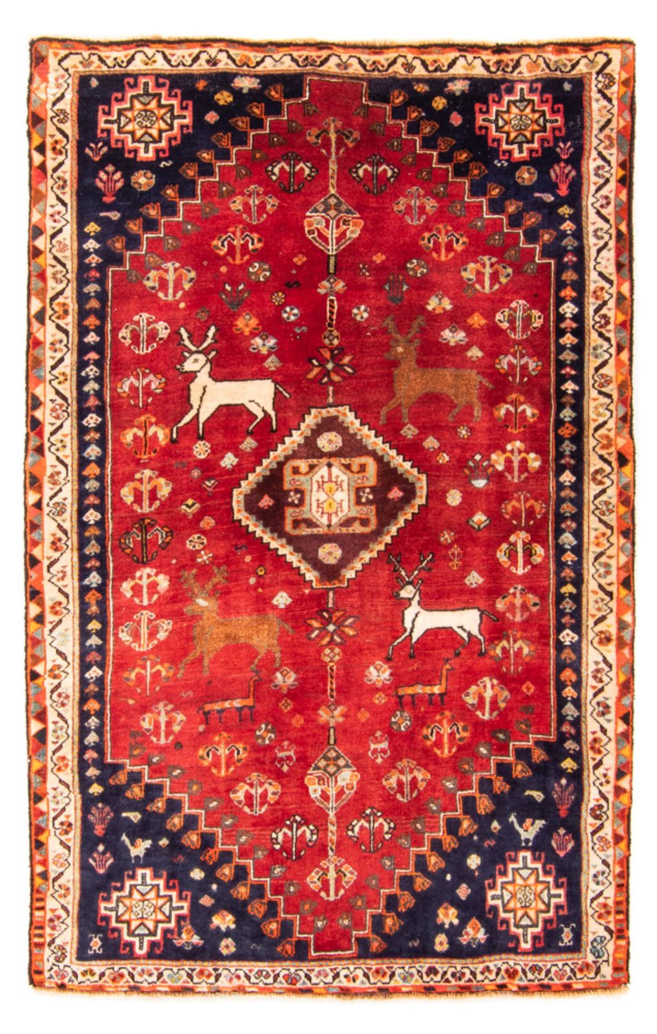Persisk tæppe - Nomadisk - 174 x 115 cm - rød