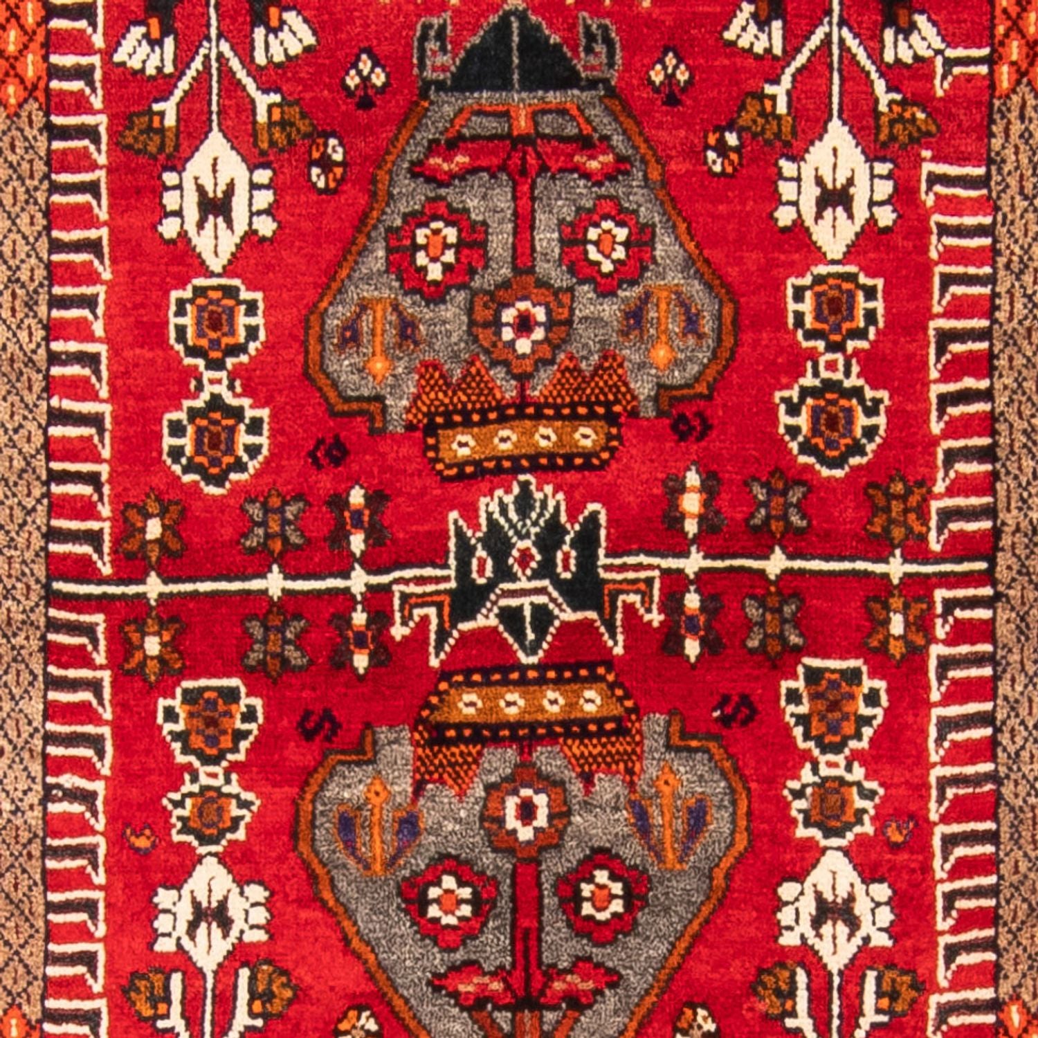 Persisk tæppe - Nomadisk - 165 x 100 cm - rød