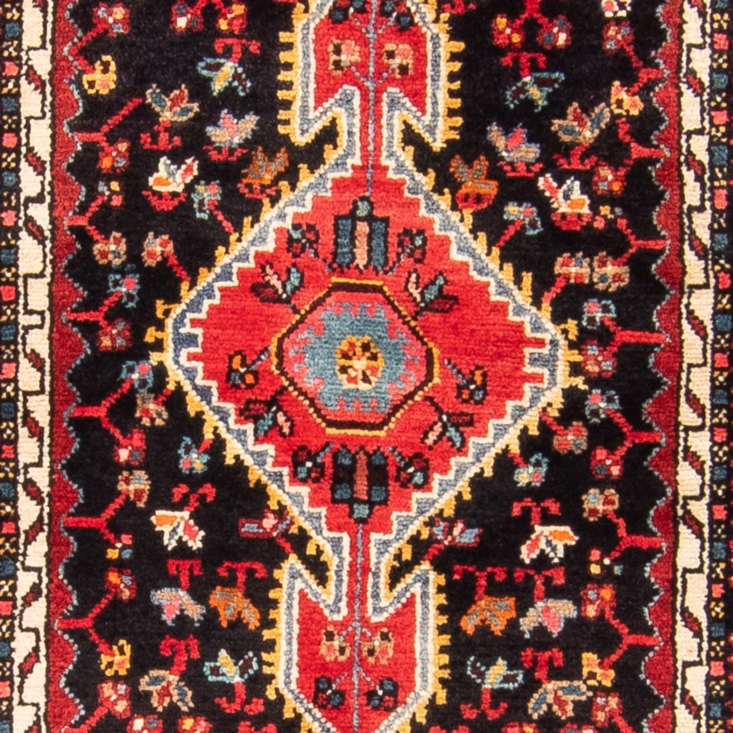 Persisk tæppe - Nomadisk - 164 x 102 cm - mørkeblå