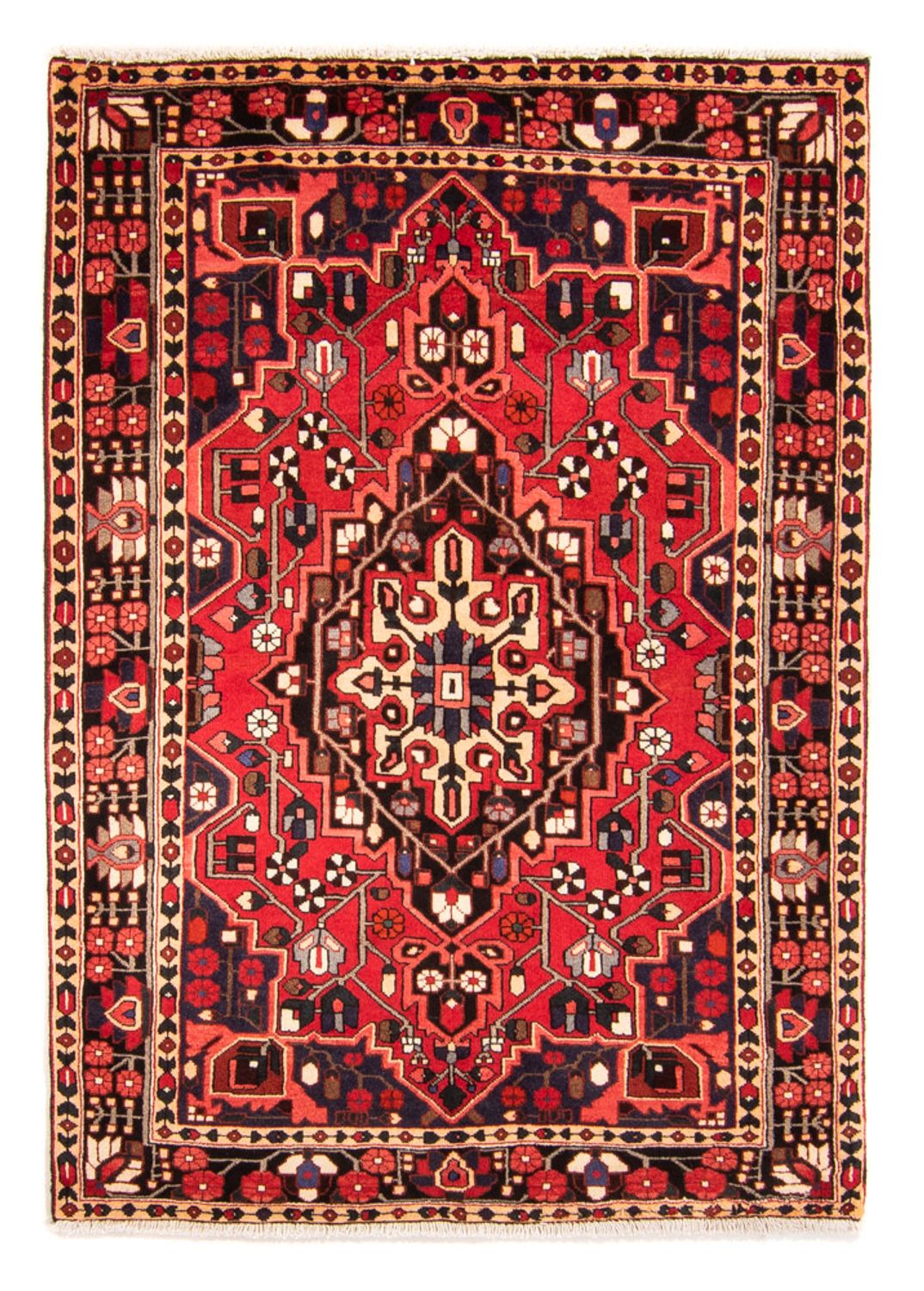 Persisk tæppe - Nomadisk - 160 x 112 cm - rød