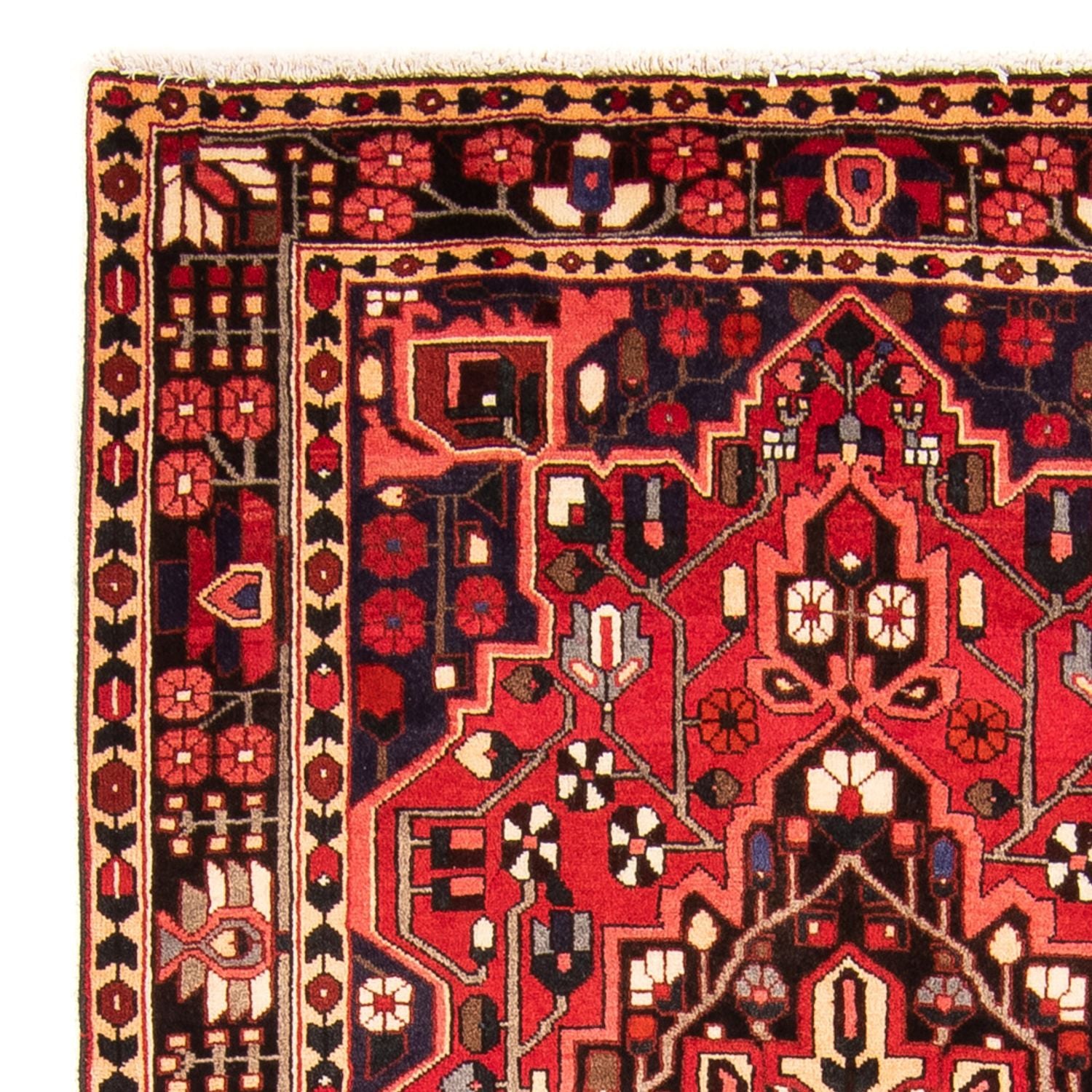 Persisk tæppe - Nomadisk - 160 x 112 cm - rød