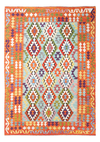 Kelim Carpet - Splash - 247 x 176 cm - flerfarvet