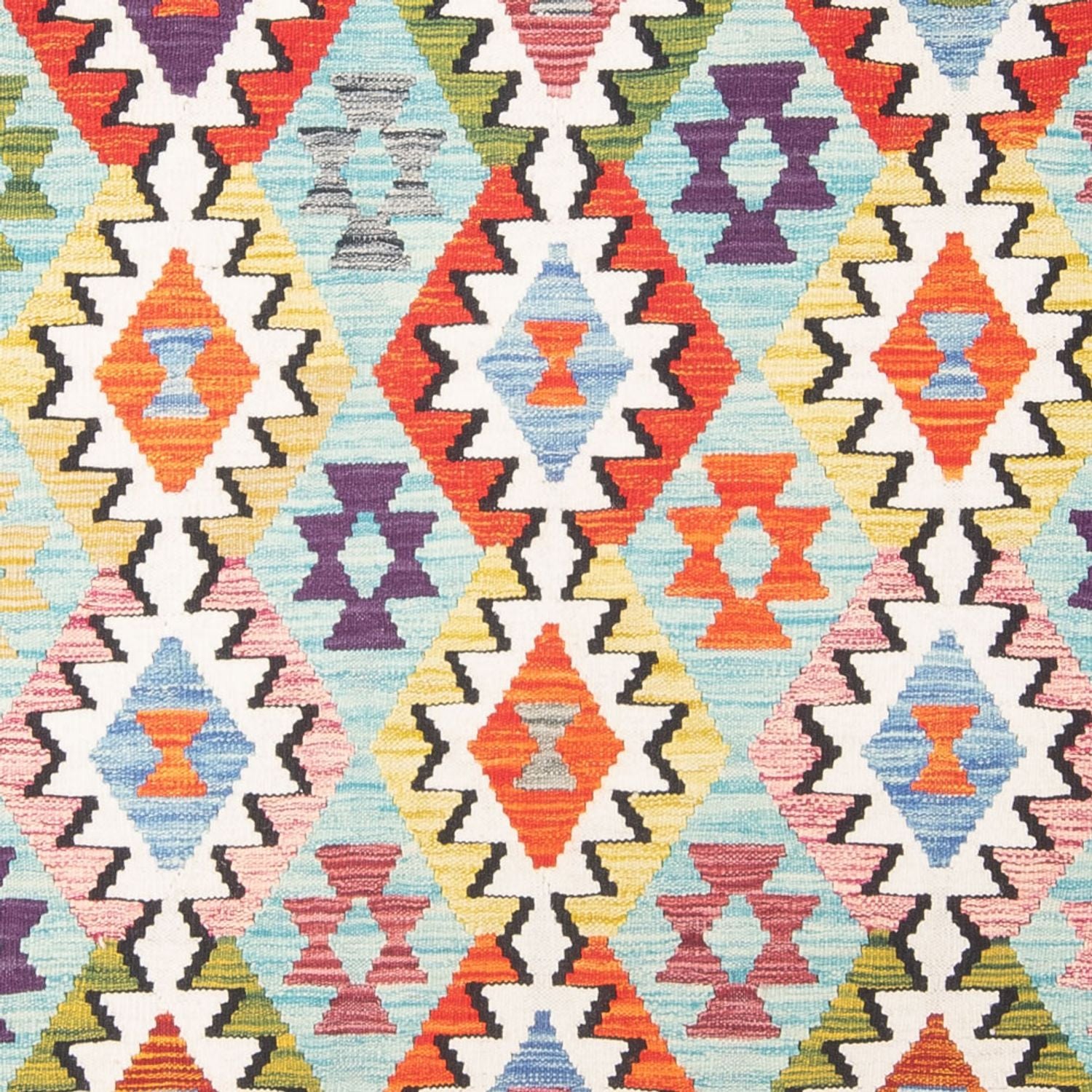Kelim Carpet - Splash - 247 x 176 cm - flerfarvet