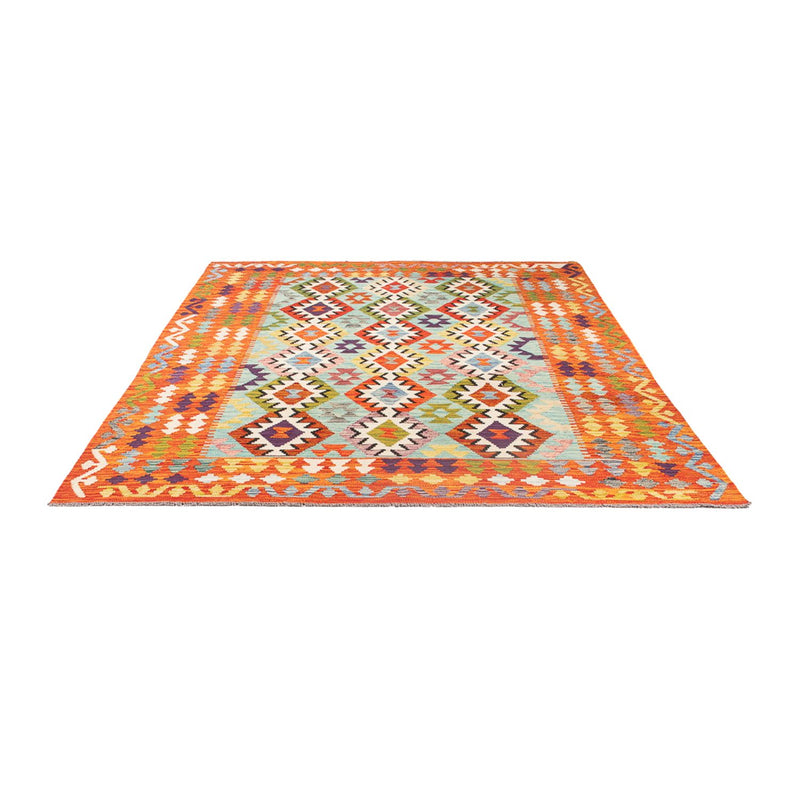 Kelim Carpet - Splash - 247 x 176 cm - flerfarvet