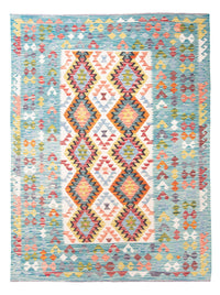 Kelim Carpet - Splash - 251 x 182 cm - flerfarvet