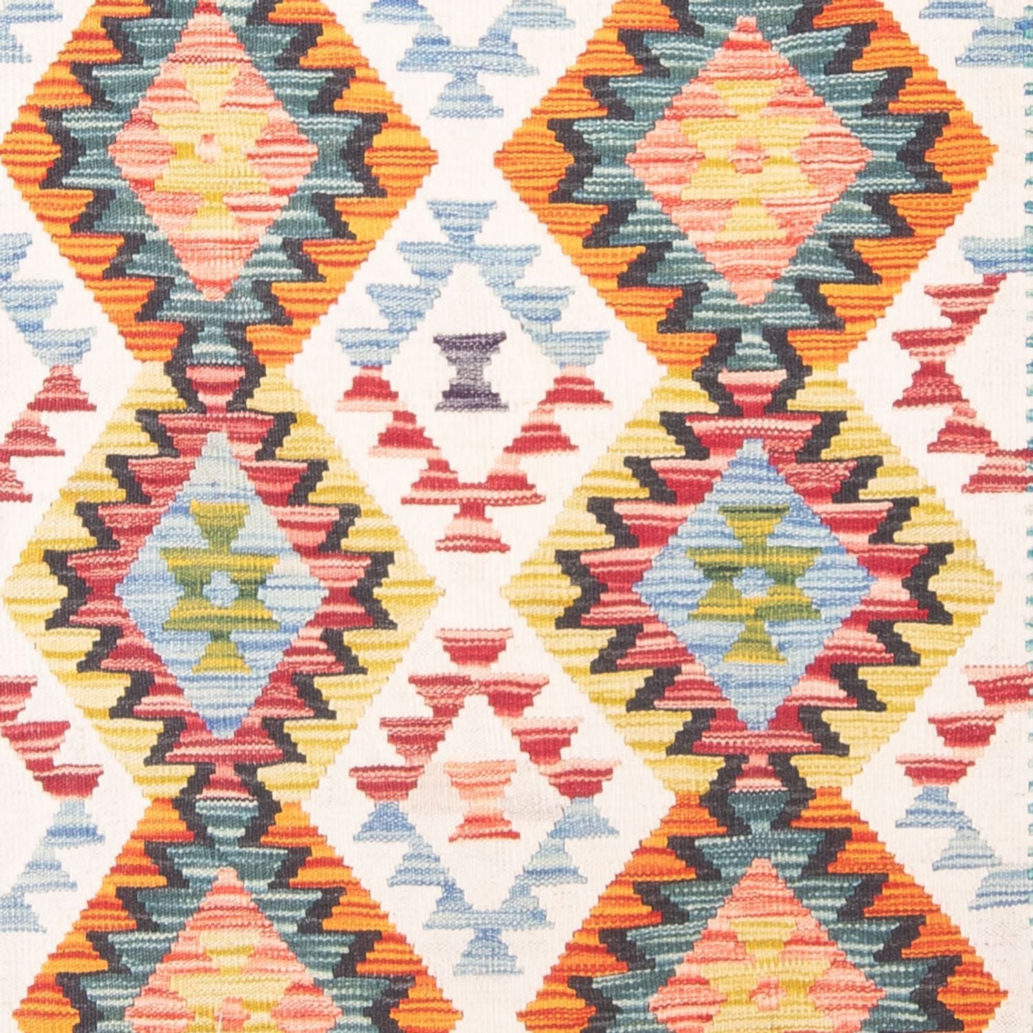 Kelim Carpet - Splash - 251 x 182 cm - flerfarvet