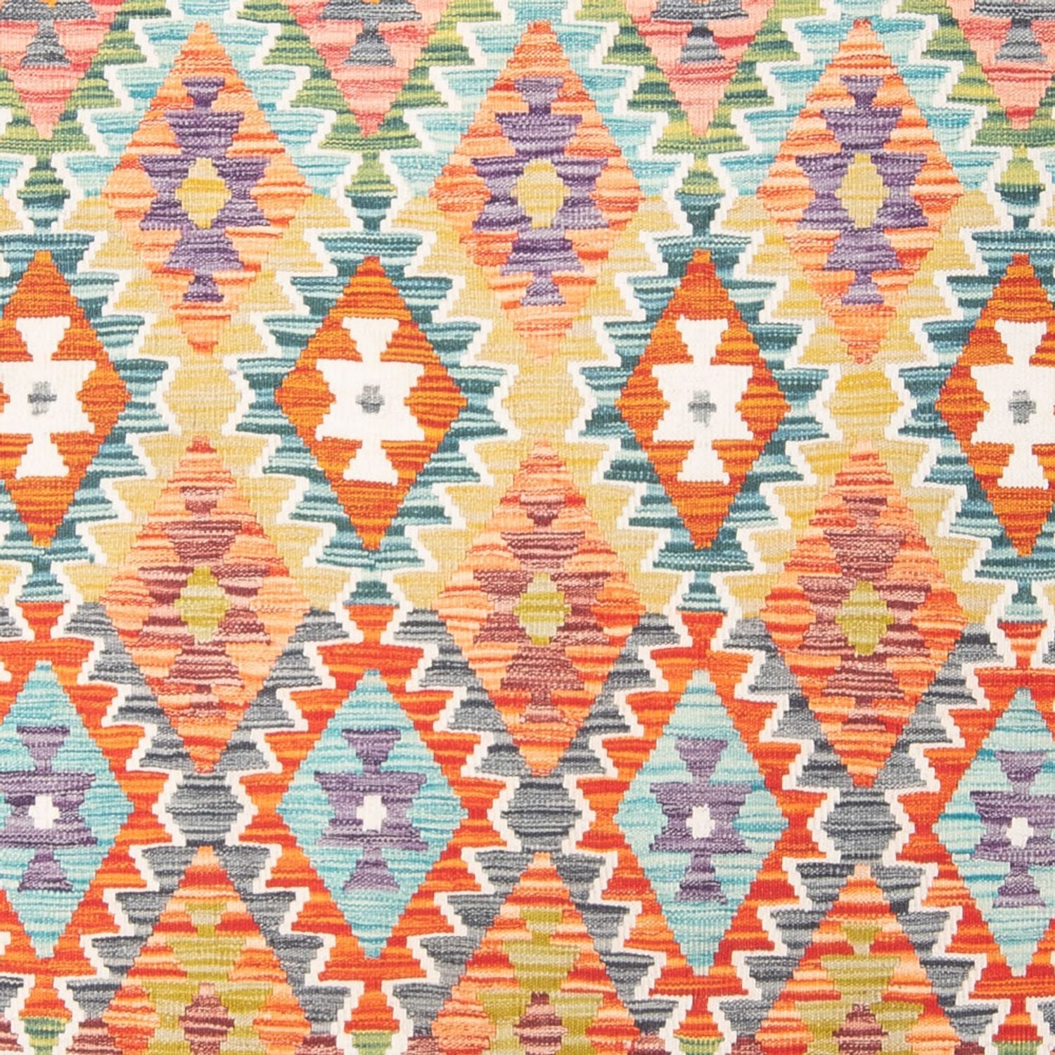 Kelim Carpet - Splash - 248 x 200 cm - flerfarvet