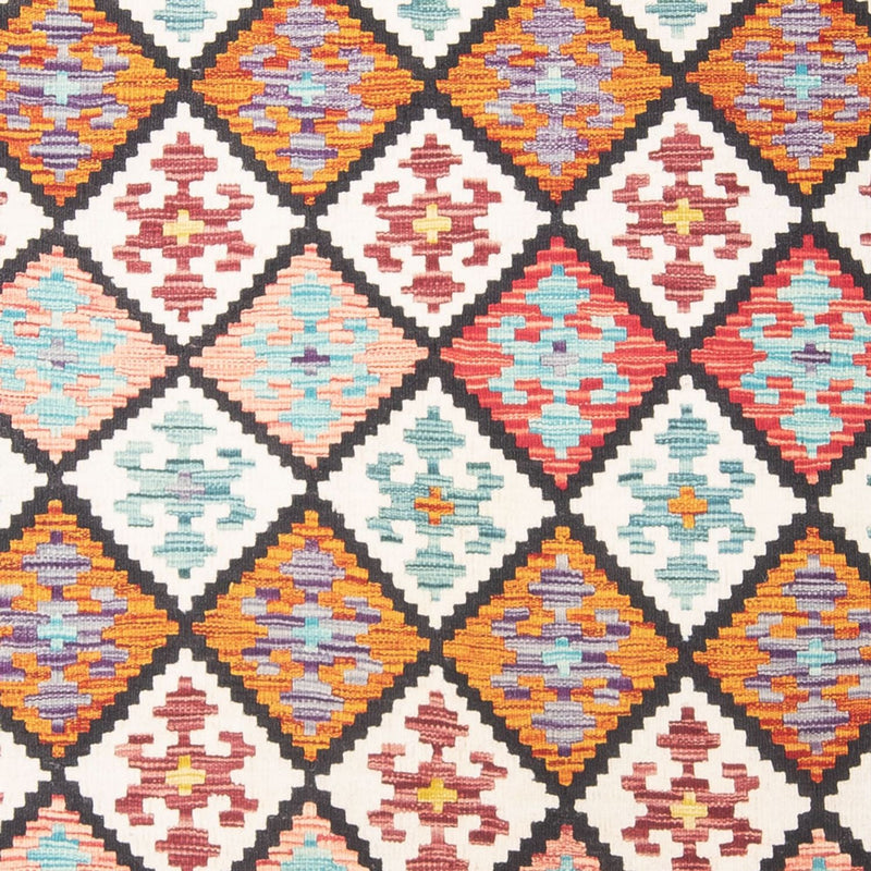 Kelim Carpet - Splash - 239 x 200 cm - flerfarvet