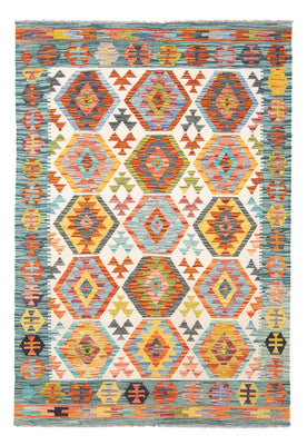 Kelim Carpet - Splash - 182 x 126 cm - flerfarvet