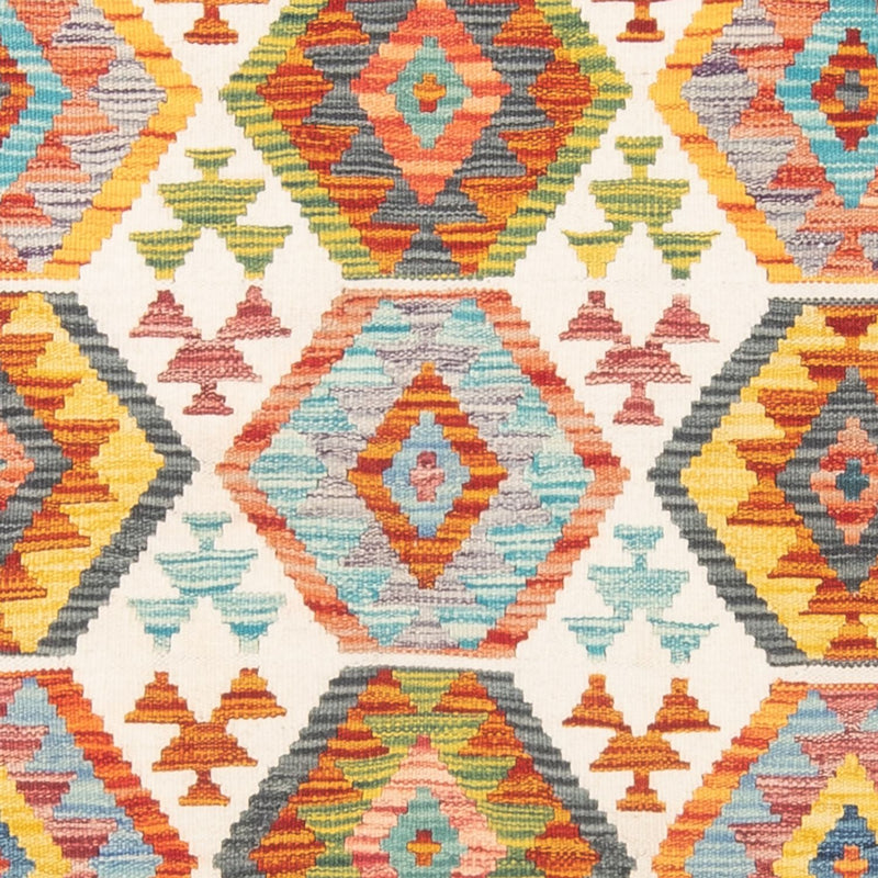 Kelim Carpet - Splash - 182 x 126 cm - flerfarvet