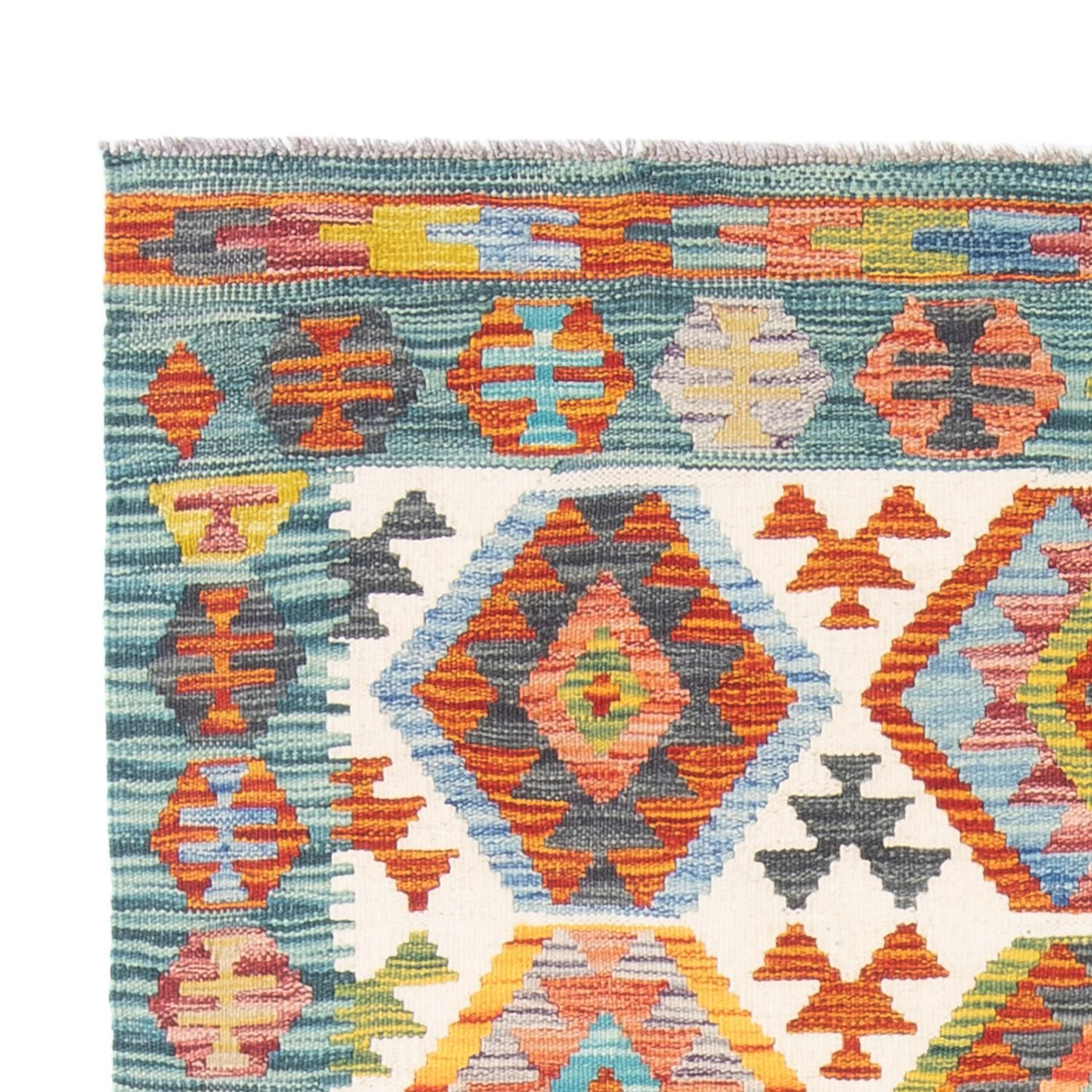 Kilim Maimana Tæppe 182x126cm - Uldtæppe