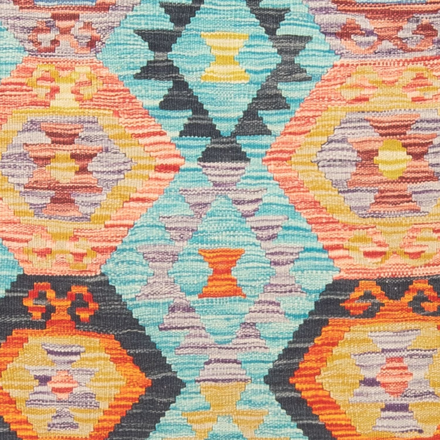 Kelim Carpet - Splash - 170 x 118 cm - flerfarvet
