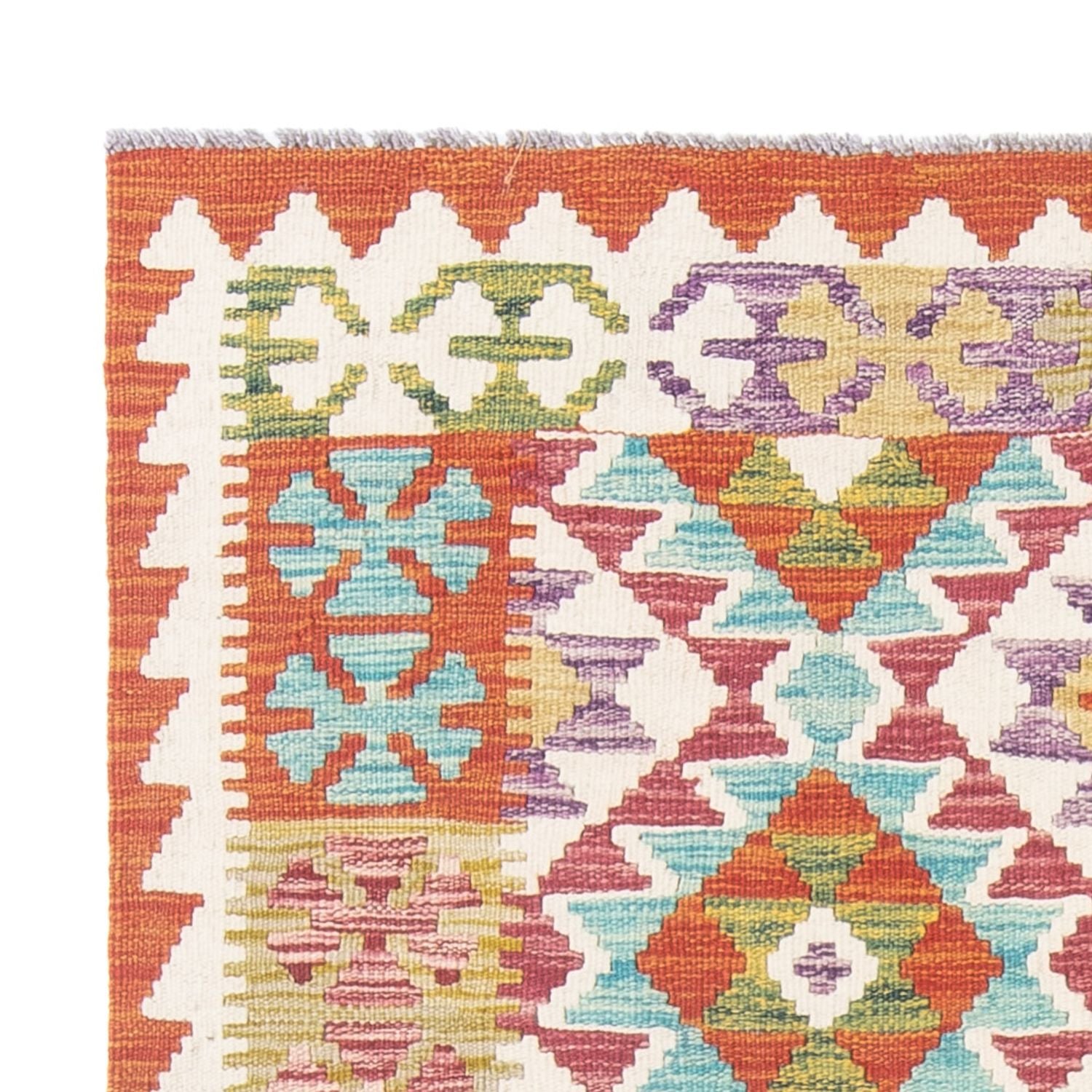 Kelim Carpet - Splash - 166 x 119 cm - flerfarvet