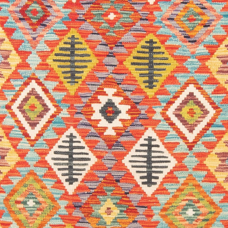 Kelim Carpet - Splash - 190 x 123 cm - flerfarvet