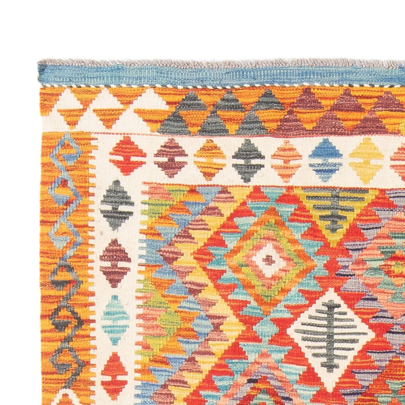 Kelim Carpet - Splash - 190 x 123 cm - flerfarvet