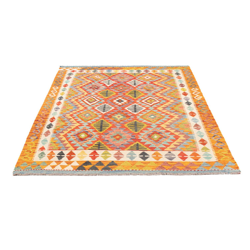 Kelim Carpet - Splash - 190 x 123 cm - flerfarvet
