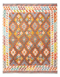 Kelim Carpet - Splash - 195 x 156 cm - flerfarvet