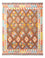 Kelim Carpet - Splash - 195 x 156 cm - flerfarvet