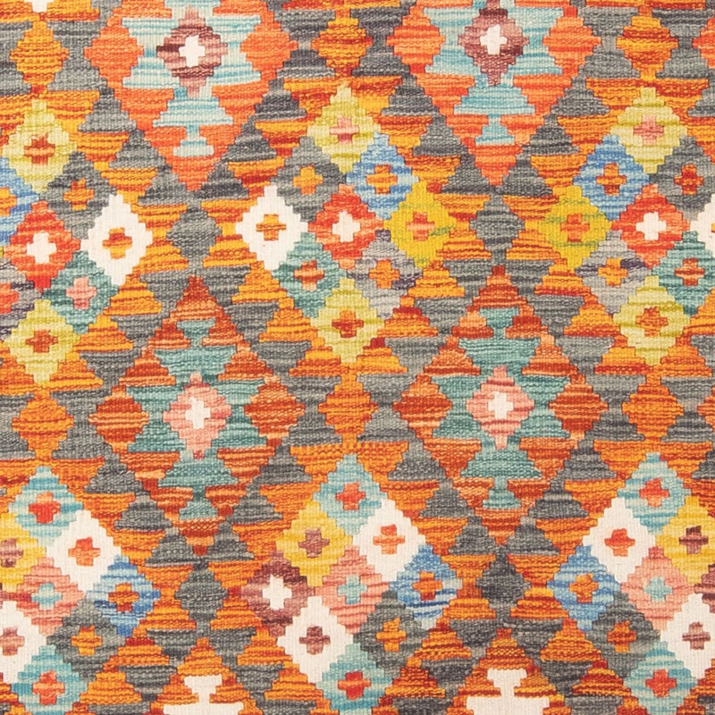 Kelim Carpet - Splash - 195 x 156 cm - flerfarvet