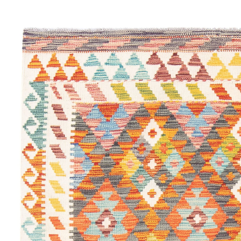 Kelim Carpet - Splash - 195 x 156 cm - flerfarvet