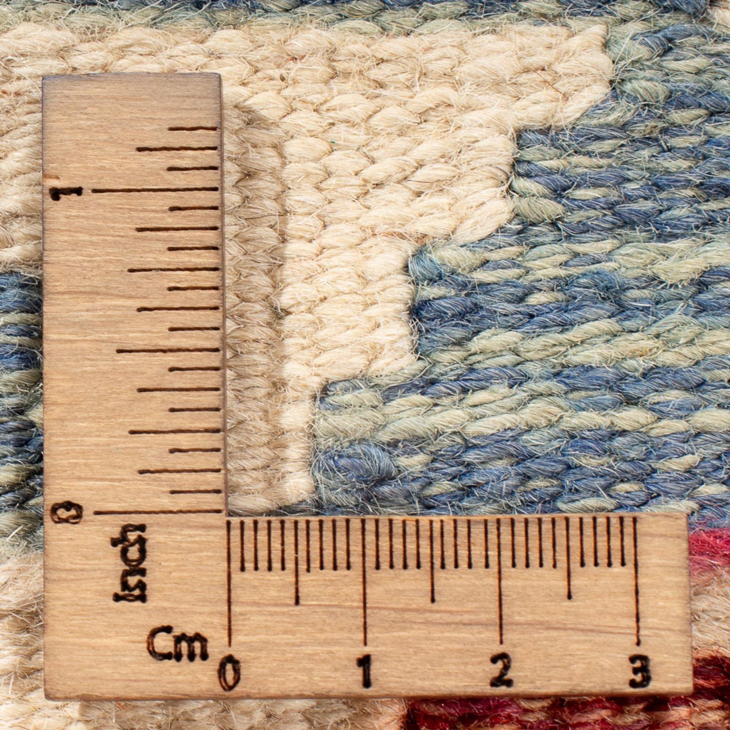 Kelim Carpet - Splash - 195 x 156 cm - flerfarvet