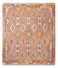 Kelim Carpet - Splash - 197 x 162 cm - flerfarvet