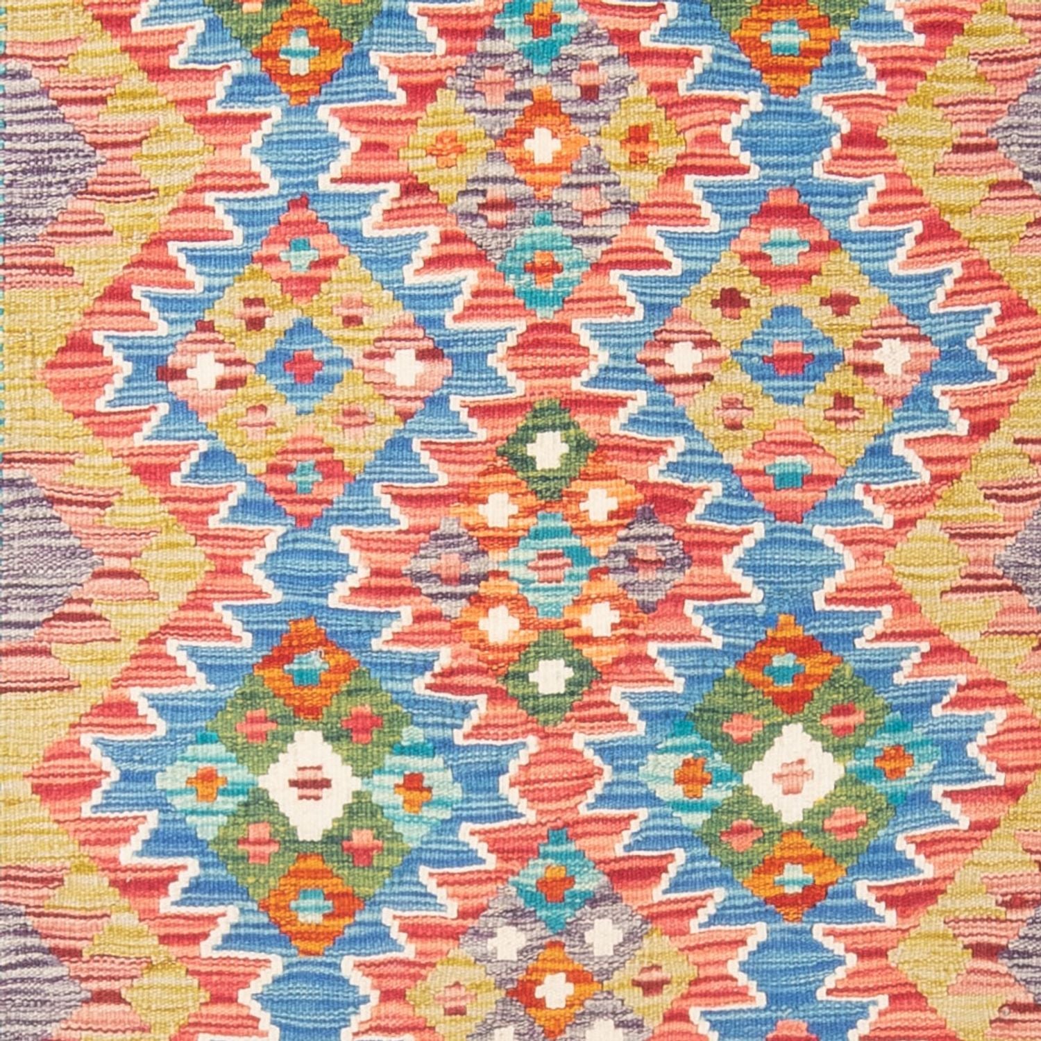 Kelim Carpet - Splash - 196 x 152 cm - flerfarvet