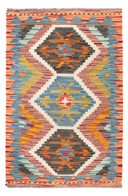 Kelim Carpet - Splash - 92 x 63 cm - flerfarvet