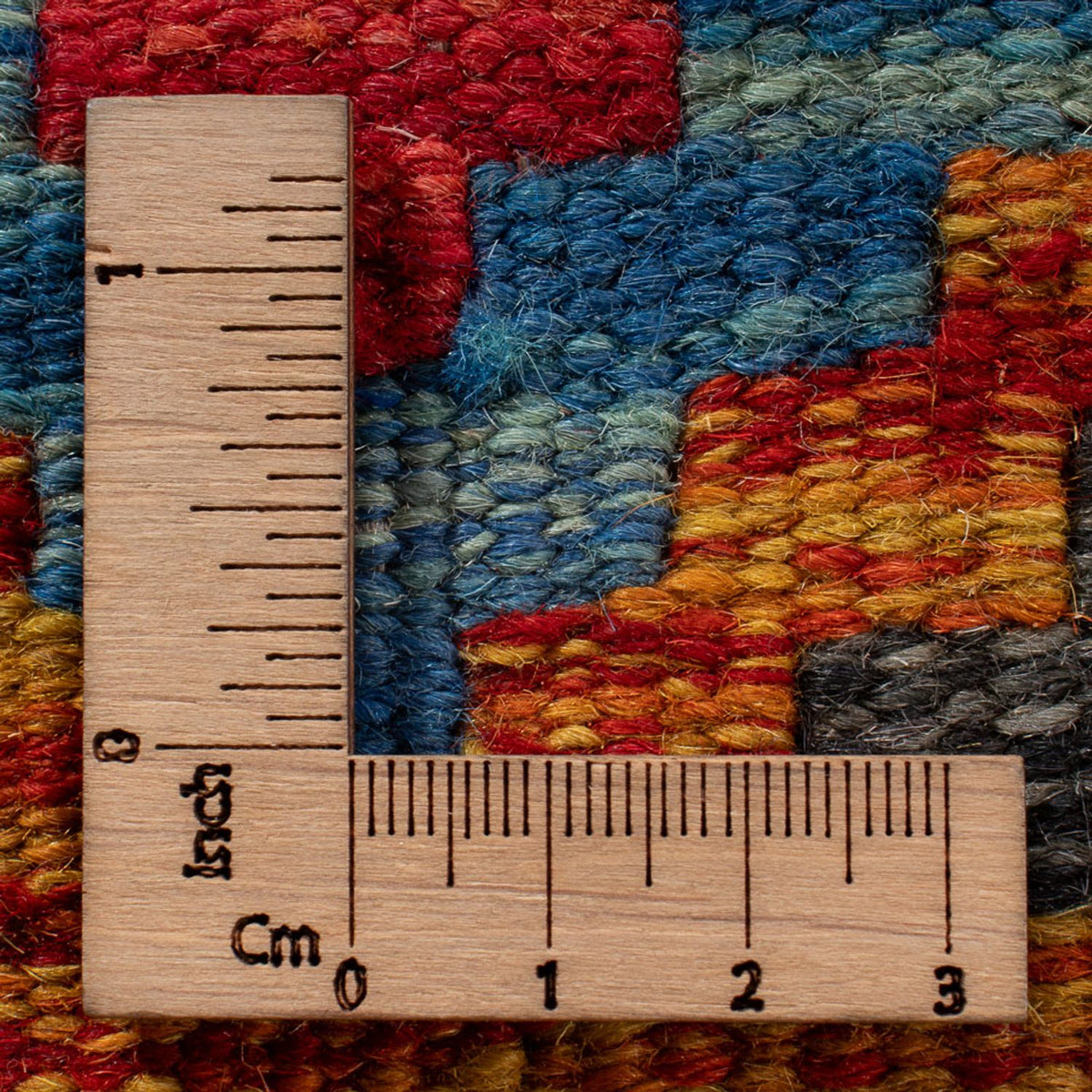 Kelim Carpet - Splash - 92 x 63 cm - flerfarvet