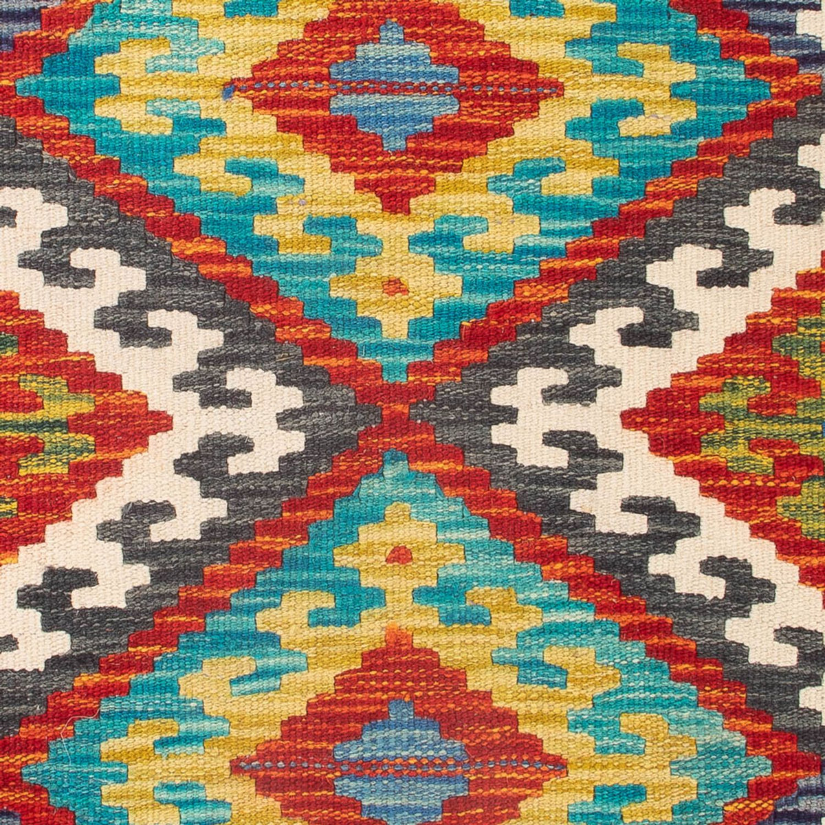 Kelim Carpet - Splash - 90 x 60 cm - flerfarvet