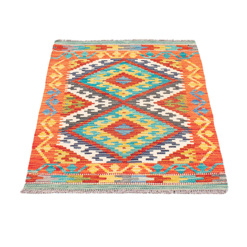 Kelim Carpet - Splash - 90 x 60 cm - flerfarvet