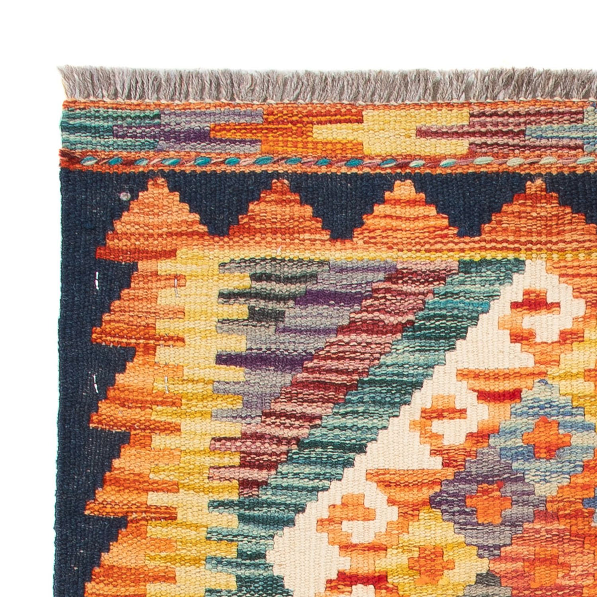 Kelim Carpet - Splash - 85 x 62 cm - flerfarvet