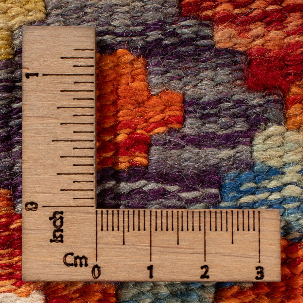 Kelim Carpet - Splash - 85 x 62 cm - flerfarvet