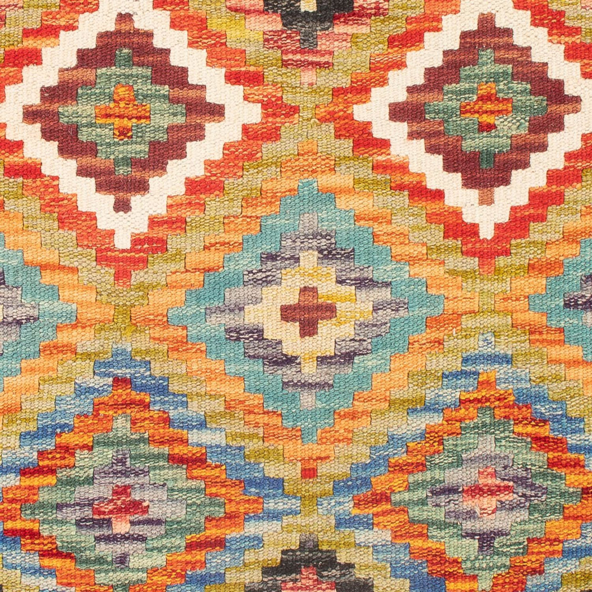 Kelim Carpet - Splash - 98 x 60 cm - flerfarvet