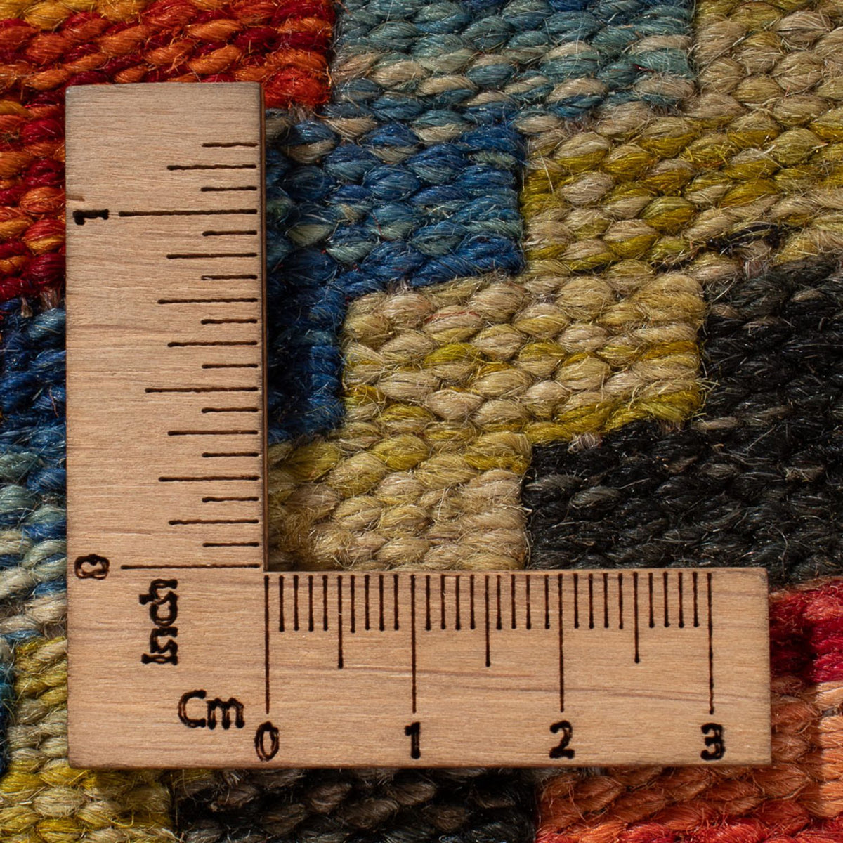 Kelim Carpet - Splash - 98 x 60 cm - flerfarvet