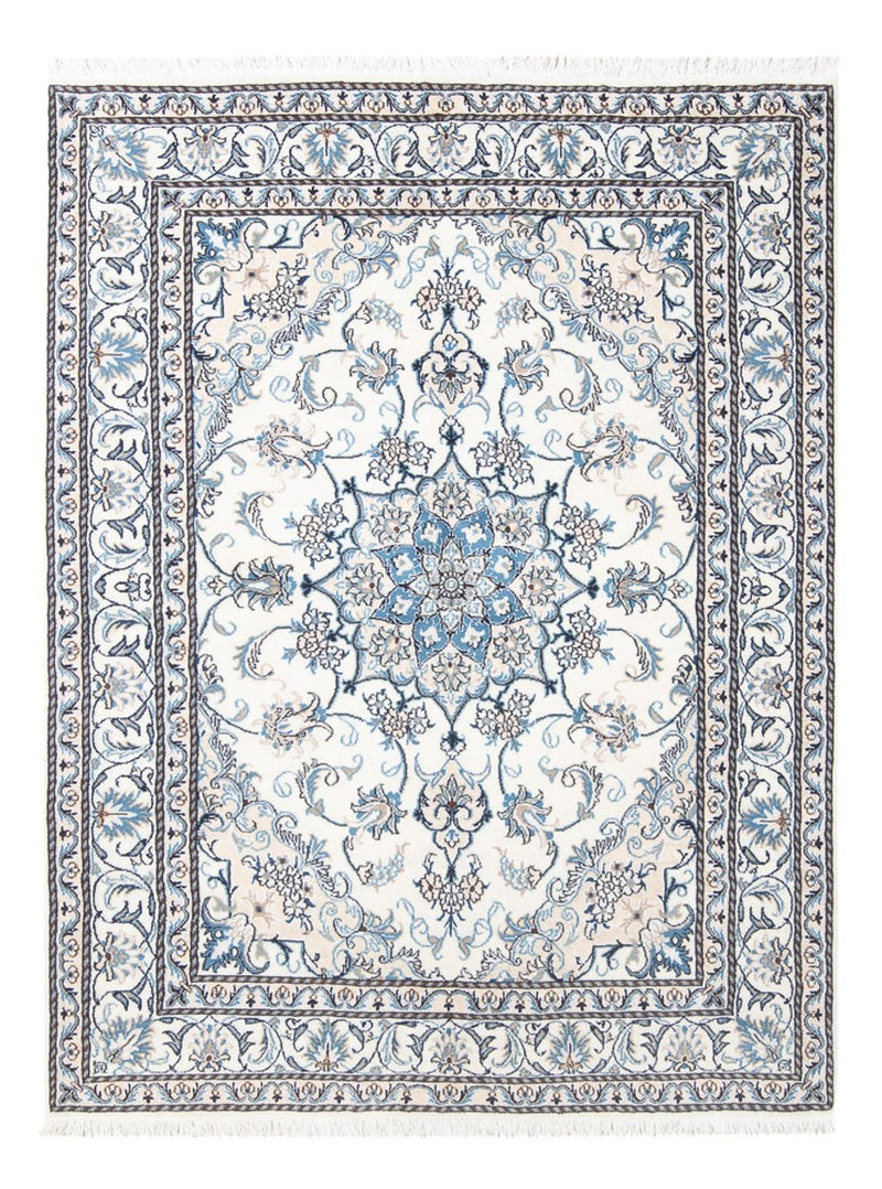 Persisk tæppe - Nain - 206 x 144 cm - creme