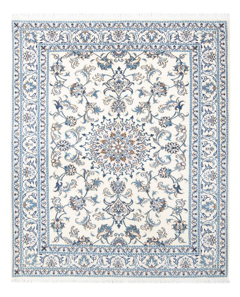 Persisk tæppe - Nain - 194 x 147 cm - creme