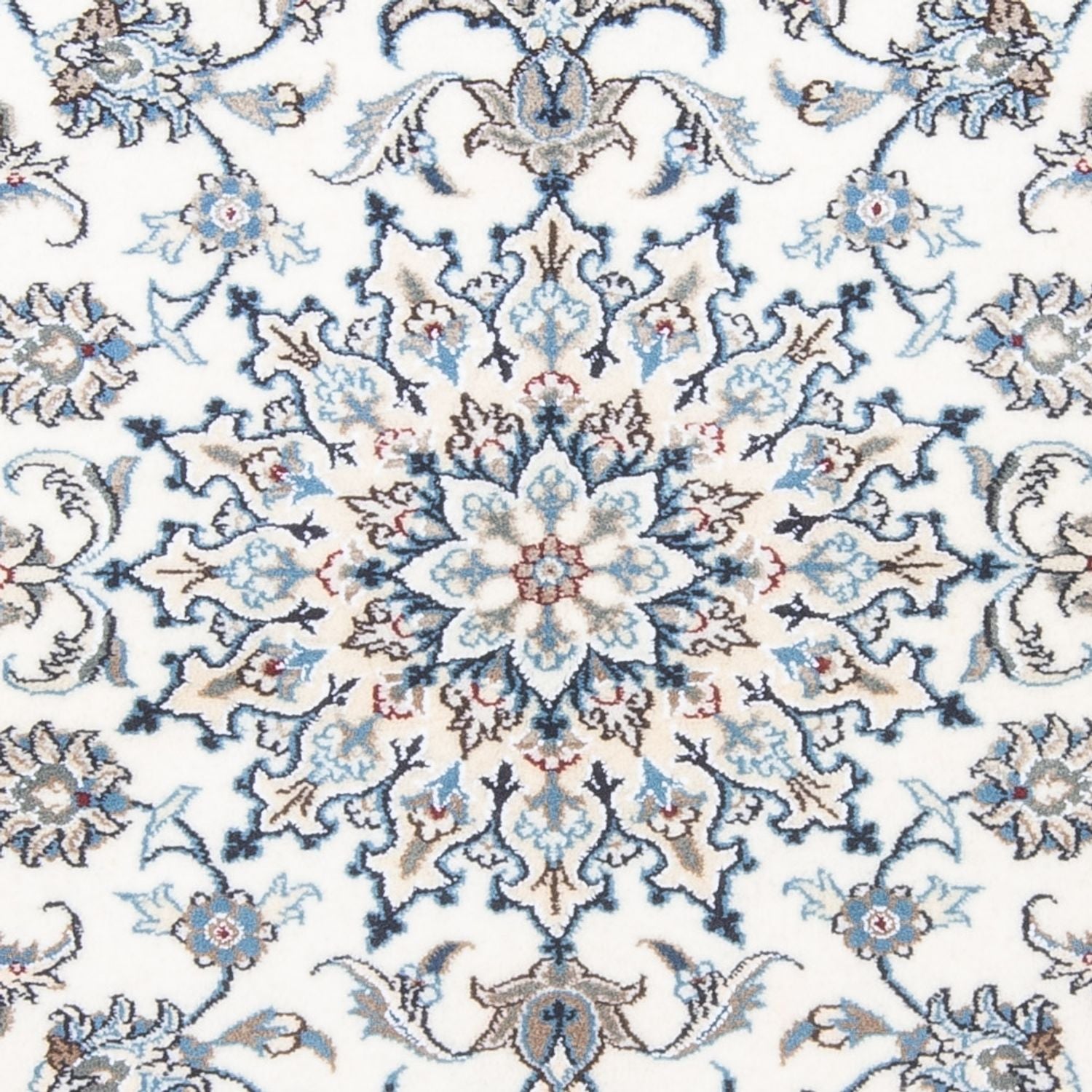 Persisk tæppe - Nain - 205 x 124 cm - creme