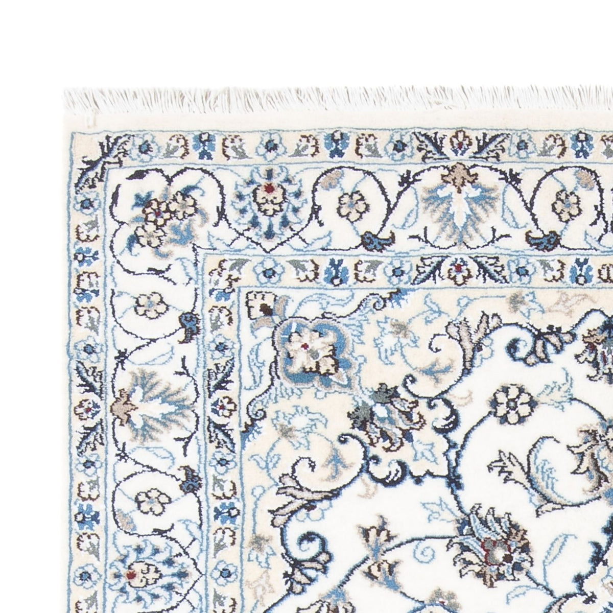 Persisk tæppe - Nain - 205 x 124 cm - creme