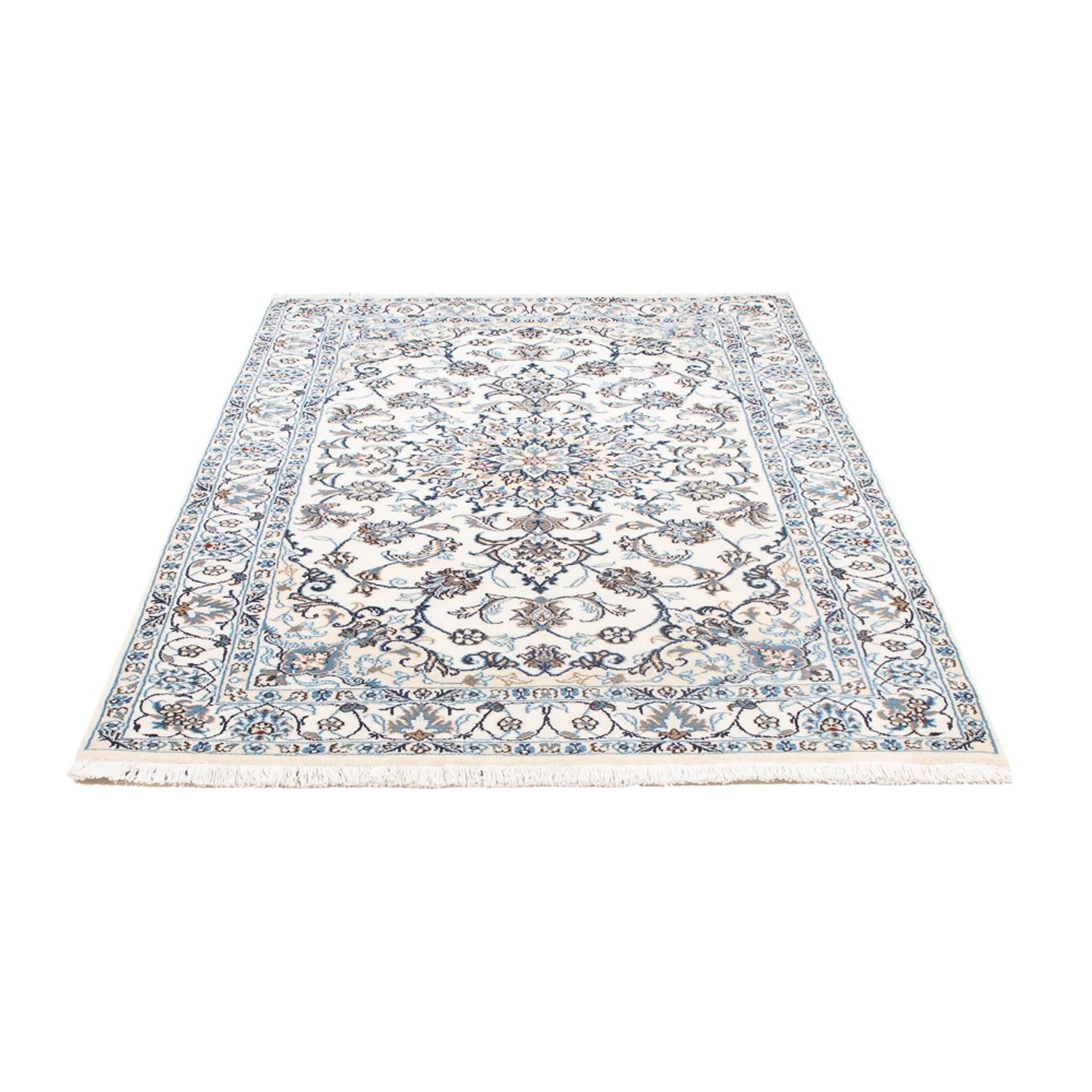 Persisk tæppe - Nain - 205 x 124 cm - creme
