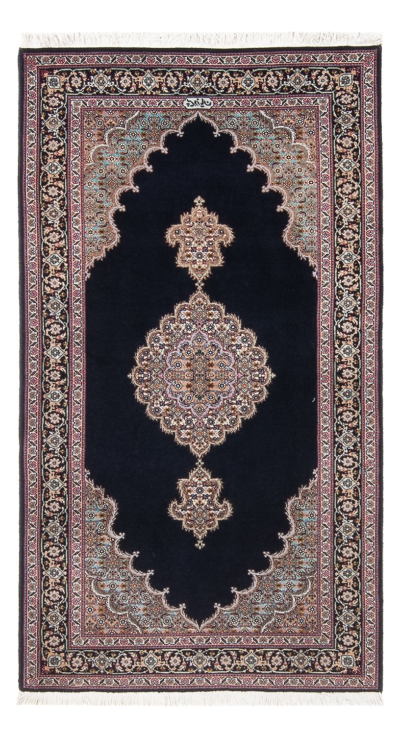 Persisk tæppe - Tabriz - Royal - 142 x 75 cm - mørkeblå