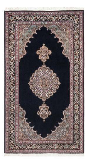 Persisk tæppe - Tabriz - Royal - 142 x 75 cm - mørkeblå
