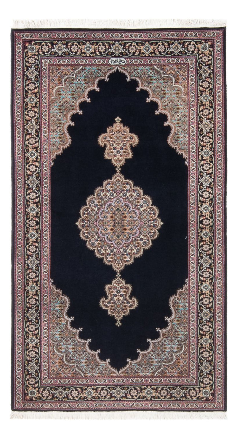 Persisk tæppe - Tabriz - Royal - 142 x 75 cm - mørkeblå