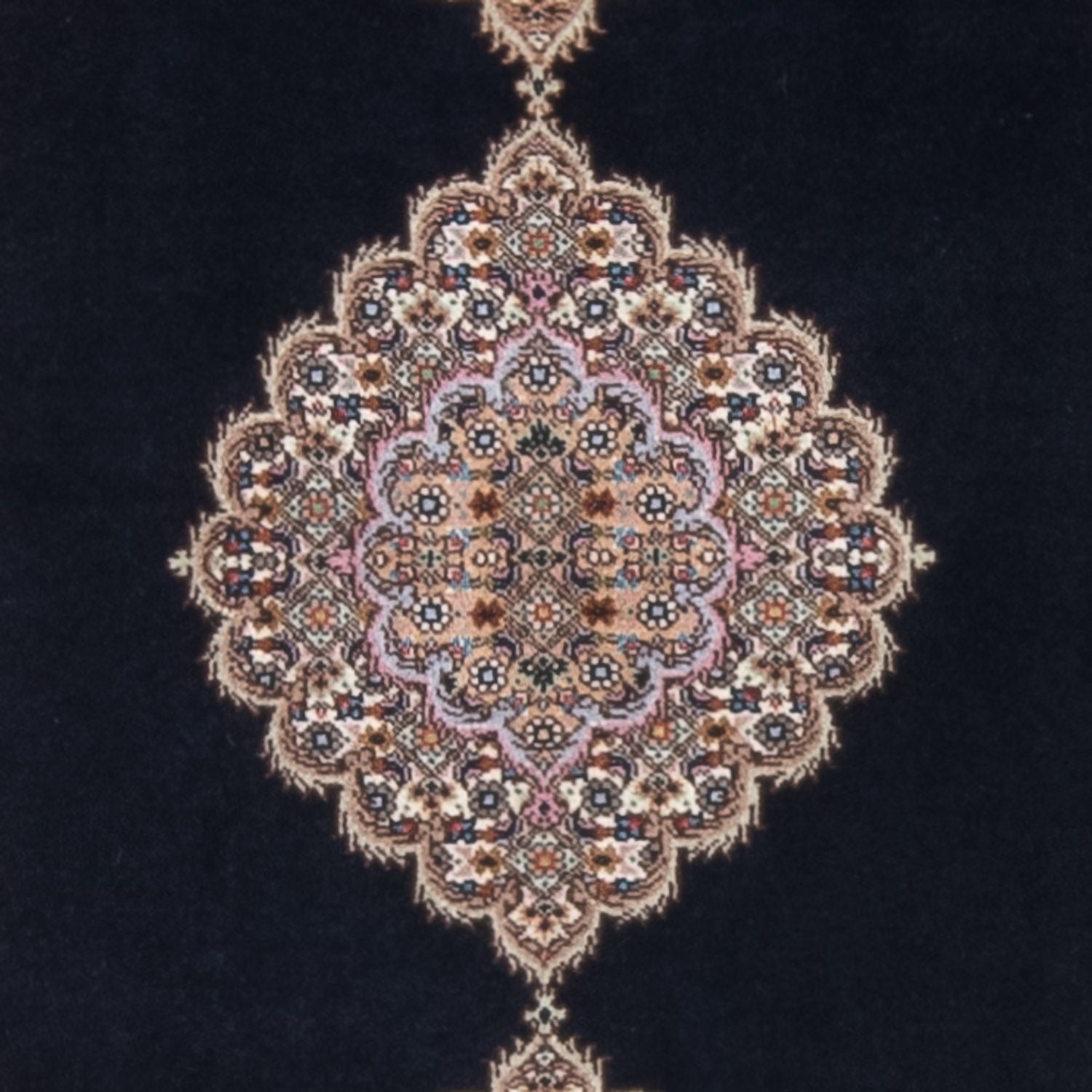 Persisk tæppe - Tabriz - Royal - 142 x 75 cm - mørkeblå