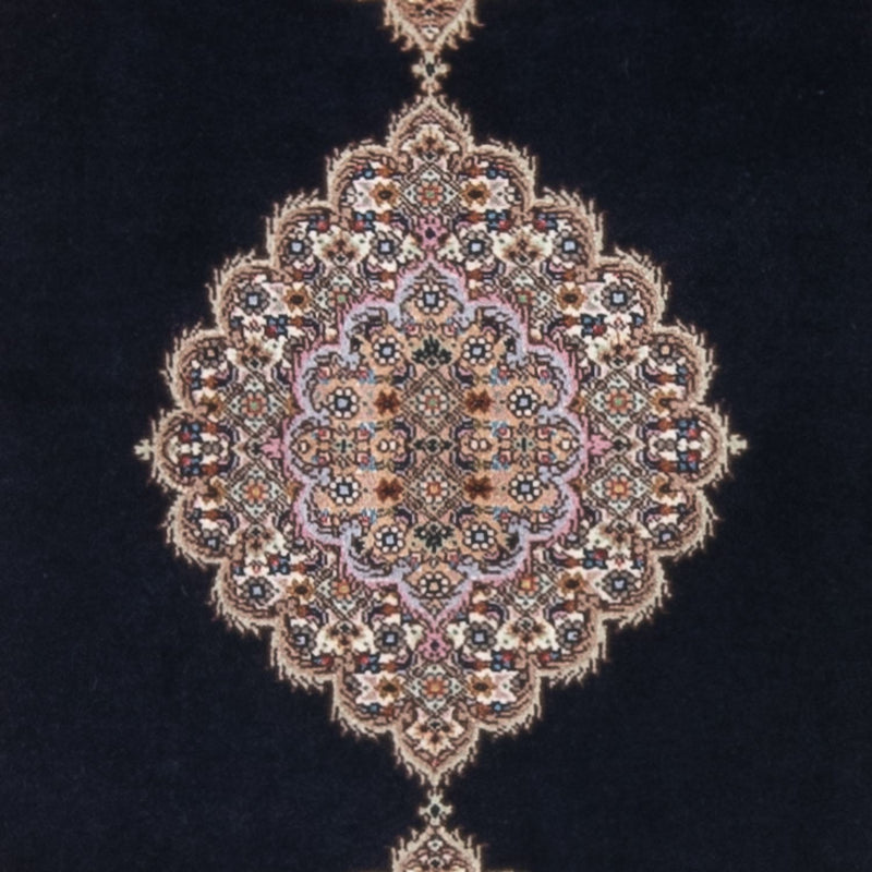 Persisk tæppe - Tabriz - Royal - 142 x 75 cm - mørkeblå