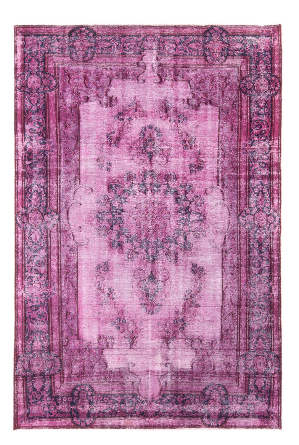 Vintage tæppe - 268 x 183 cm - lilla