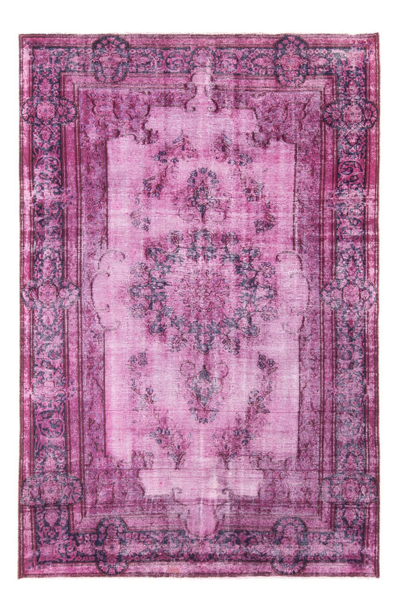 Vintage tæppe - 268 x 183 cm - lilla
