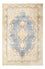 Vintage tæppe - 225 x 147 cm - lyseblå