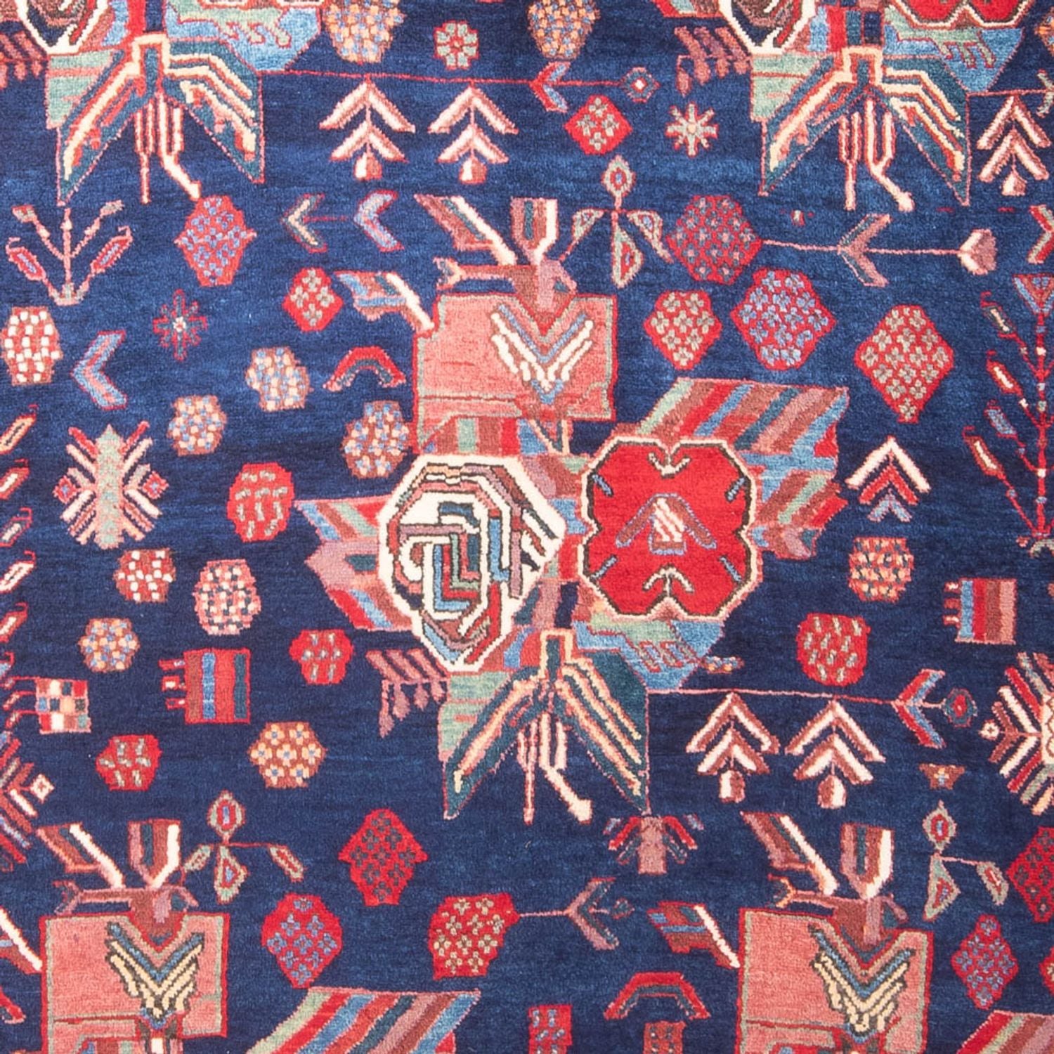 Persisk tæppe - Nomadisk - 232 x 162 cm - mørkeblå