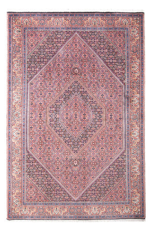 Persisk tæppe - Bijar - 240 x 145 cm - lysrød